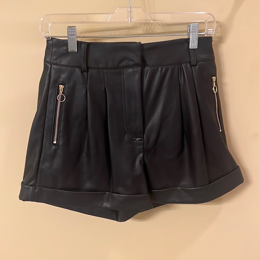 Black Leather Shorts- Generation Love